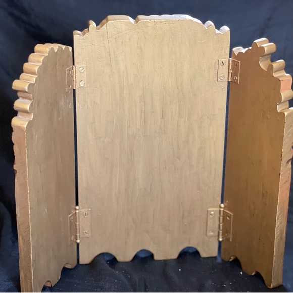 Antique Chinese , carved , wooden table screen , 14 x 12 inches, 1920s - Picture 3 of 3